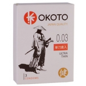 Ультратонкие презервативы OKOTO Ultra Thin - 3 шт. - Sitabella - купить с доставкой в Набережных Челнах