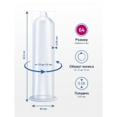 Презервативы MY.SIZE размер 64 - 3 шт. - My.Size - купить с доставкой в Набережных Челнах