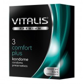 Контурные презервативы VITALIS PREMIUM comfort plus - 3 шт. - Vitalis - купить с доставкой в Набережных Челнах