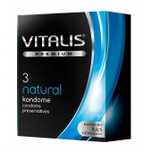 Классические презервативы VITALIS PREMIUM natural - 3 шт. - Vitalis - купить с доставкой в Набережных Челнах