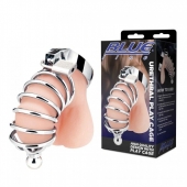 Серебристая клетка для члена Urethral Play Cage - BlueLine - купить с доставкой в Набережных Челнах