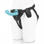Голубая изогнутая насадка 6in Remote Control Ripple P-Spot G-Spot на черных трусиках - 16 см. - Pegasus - купить с доставкой в Набережных Челнах