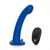 Синяя насадка Remote Control P-Spot G-Spot с черными трусиками - 20 см. - Pegasus - купить с доставкой в Набережных Челнах