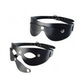 Черная кожаная маска  Новичок - Sitabella - купить с доставкой в Набережных Челнах