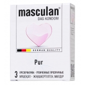 Супертонкие презервативы Masculan Pur - 3 шт. - Masculan - купить с доставкой в Набережных Челнах
