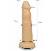 Телесная насадка Harness - 15,8 см. - LOVETOY (А-Полимер) - купить с доставкой в Набережных Челнах