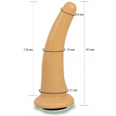 Телесная гладкая насадка Harness - 13,3 см. - LOVETOY (А-Полимер) - купить с доставкой в Набережных Челнах