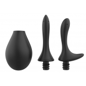 Черный анальный душ Nexus Anal Douche Set с 2 сменными насадками - Nexus Range - купить с доставкой в Набережных Челнах