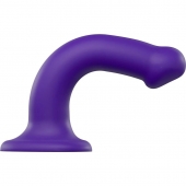 Фиолетовый фаллоимитатор-насадка Strap-On-Me Dildo Dual Density size M - 18 см. - Strap-on-me - купить с доставкой в Набережных Челнах