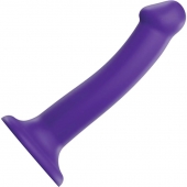 Фиолетовый фаллоимитатор-насадка Strap-On-Me Dildo Dual Density size M - 18 см. - Strap-on-me - купить с доставкой в Набережных Челнах