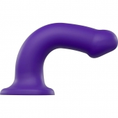 Фиолетовый фаллоимитатор-насадка Strap-On-Me Dildo Dual Density size L - 19 см. - Strap-on-me - купить с доставкой в Набережных Челнах