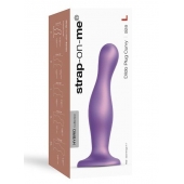 Фиолетовая насадка Strap-On-Me Dildo Plug Curvy size L - Strap-on-me - купить с доставкой в Набережных Челнах