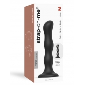 Черная насадка Strap-On-Me Dildo Geisha Balls size M - Strap-on-me - купить с доставкой в Набережных Челнах