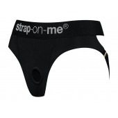 Черные трусики для насадок Heroine Lingerie Harness - size M - Strap-on-me - купить с доставкой в Набережных Челнах