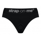 Черные трусики для насадок Heroine Lingerie Harness - size L - Strap-on-me - купить с доставкой в Набережных Челнах