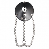 Утяжка для мошонки из искусственной кожи с цепочками PARACHUTE BALL STRETCHER - BlueLine - купить с доставкой в Набережных Челнах