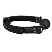 Черный кляп-шарик BALL GAG DIAMOND - Dream Toys - купить с доставкой в Набережных Челнах