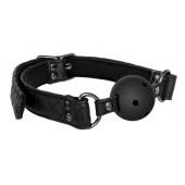 Черный кляп-шарик BALL GAG DIAMOND - Dream Toys - купить с доставкой в Набережных Челнах