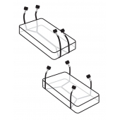 Фиксаторы для кровати WRAPAROUND MATTRESS RESTRAIN - Pipedream - купить с доставкой в Набережных Челнах