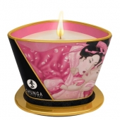 Массажная свеча Rose Petals с ароматом розы - 170 мл. - Shunga - купить с доставкой в Набережных Челнах