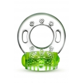 Зеленое эрекционное виброкольцо Arouser Vibrating C-Ring - Blush Novelties - в Набережных Челнах купить с доставкой