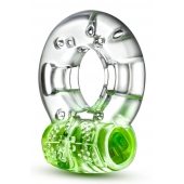 Зеленое эрекционное виброкольцо Arouser Vibrating C-Ring - Blush Novelties - в Набережных Челнах купить с доставкой