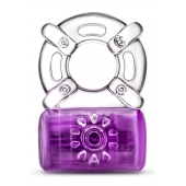 Фиолетовое эрекционное виброкольцо One Night Stand Vibrating C-Ring - Blush Novelties - в Набережных Челнах купить с доставкой