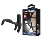 Черная вибронасадка на пенис Vibrating Penis Sling - Baile - в Набережных Челнах купить с доставкой