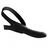 Черный кляп-страпон Masters Mini Face Fuck Strap-On - 14 см. - XR Brands - купить с доставкой в Набережных Челнах