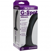 Черная изогнутая насадка Vac-U-Lock G-Spot - 16,5 см. - Doc Johnson - купить с доставкой в Набережных Челнах