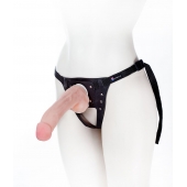 Податливый фаллос на трусиках Harness - 20,5 см. - LOVETOY (А-Полимер) - купить с доставкой в Набережных Челнах