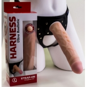 Насадка-фаллос в комплекте с трусиками Harness - 21,6 см. - LOVETOY (А-Полимер) - купить с доставкой в Набережных Челнах
