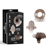 Набор из 3 дымчатых эрекционных колец с вибрацией Teasers Ring Kit - Chisa - в Набережных Челнах купить с доставкой