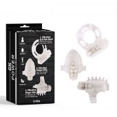 Набор из 3 прозрачных эрекционных колец с вибрацией Teasers Ring Kit - Chisa - в Набережных Челнах купить с доставкой