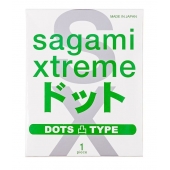 Презерватив Sagami Xtreme Type-E с точками - 1 шт. - Sagami - купить с доставкой в Набережных Челнах