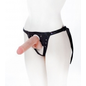 Страпон с поясом Harness - 19 см. - LOVETOY (А-Полимер) - купить с доставкой в Набережных Челнах