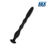 Черный силиконовый уретральный стимулятор - 10 см. - Sex Expert - купить с доставкой в Набережных Челнах