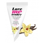 Съедобное согревающее массажное масло Love Me Tender Vanilla с ароматом ванили - 10 мл. - Love to Love - купить с доставкой в Набережных Челнах