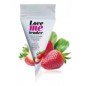 Съедобное согревающее массажное масло Love Me Tender Strawberry с ароматом клубники - 10 мл. - Love to Love - купить с доставкой в Набережных Челнах