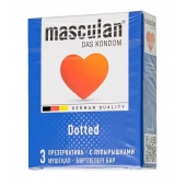 Презервативы с пупырышками Masculan Dotted - 3 шт. - Masculan - купить с доставкой в Набережных Челнах