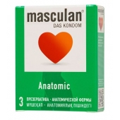 Презервативы анатомической формы Masculan Anatomic - 3 шт. - Masculan - купить с доставкой в Набережных Челнах