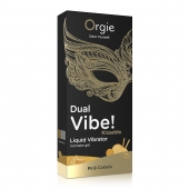 Съедобный гель Dual Vibe Pina Colada с эффектом вибрации и вкусом коктейля пина колада - 15 мл. - ORGIE - купить с доставкой в Набережных Челнах