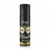 Съедобный гель Dual Vibe Pina Colada с эффектом вибрации и вкусом коктейля пина колада - 15 мл. - ORGIE - купить с доставкой в Набережных Челнах