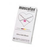 Ультрапрочные презервативы Masculan Ultra Safe Black - 10 шт. - Masculan - купить с доставкой в Набережных Челнах