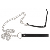 Зажим для половых губ с поводком Pussy Clamp With A Leash - Orion - купить с доставкой в Набережных Челнах