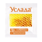 Гель-лубрикант «Услада с прополисом» - 3 гр. - Биоритм - купить с доставкой в Набережных Челнах