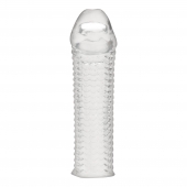 Текстурированная насадка на пенис Clear Textured Penis Enhancing Sleeve Extension - 16,5 см. - BlueLine - в Набережных Челнах купить с доставкой