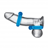 Комплект из двух колец для пениса 2-Pack Ultra-Stretch Stamina Endurance Ring - BlueLine - в Набережных Челнах купить с доставкой
