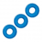 Комплект из трех голубых колец для эрекции 3-Pack Ultra-Stim Stretch Cock Rings - BlueLine - в Набережных Челнах купить с доставкой