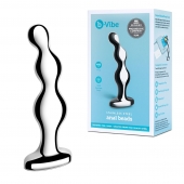 Стальной анальный фаллоимитатор для простаты Stainless Steel Anal Beads - 13 см. - b-Vibe - в Набережных Челнах купить с доставкой